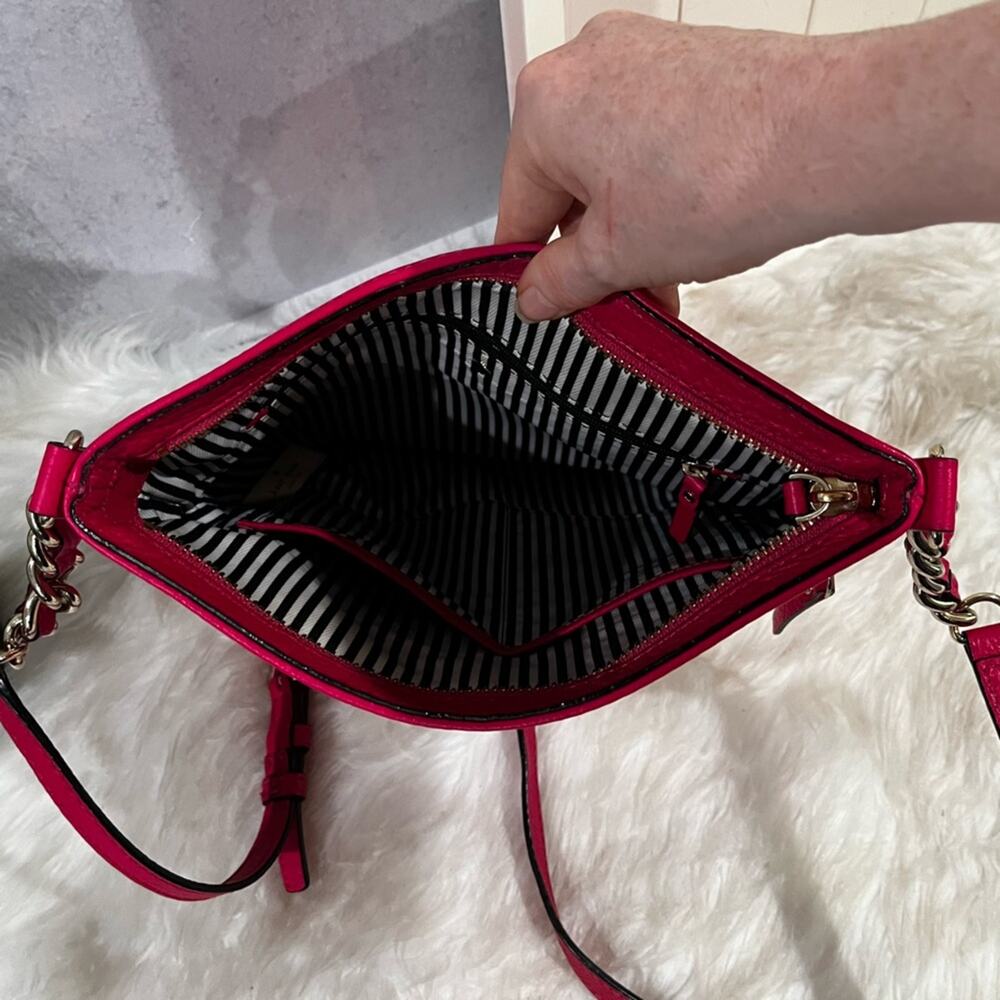 Kate Spade New York Cobble Hill Ellen Leather Adjustable Crossbody Handbag Pink - Picture 8 of 16